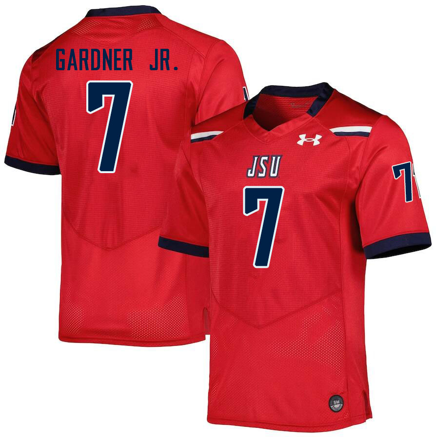 Jackson State Tigers #7 Jameel Gardner Jr. College Football Jerseys,Uniforms-Red